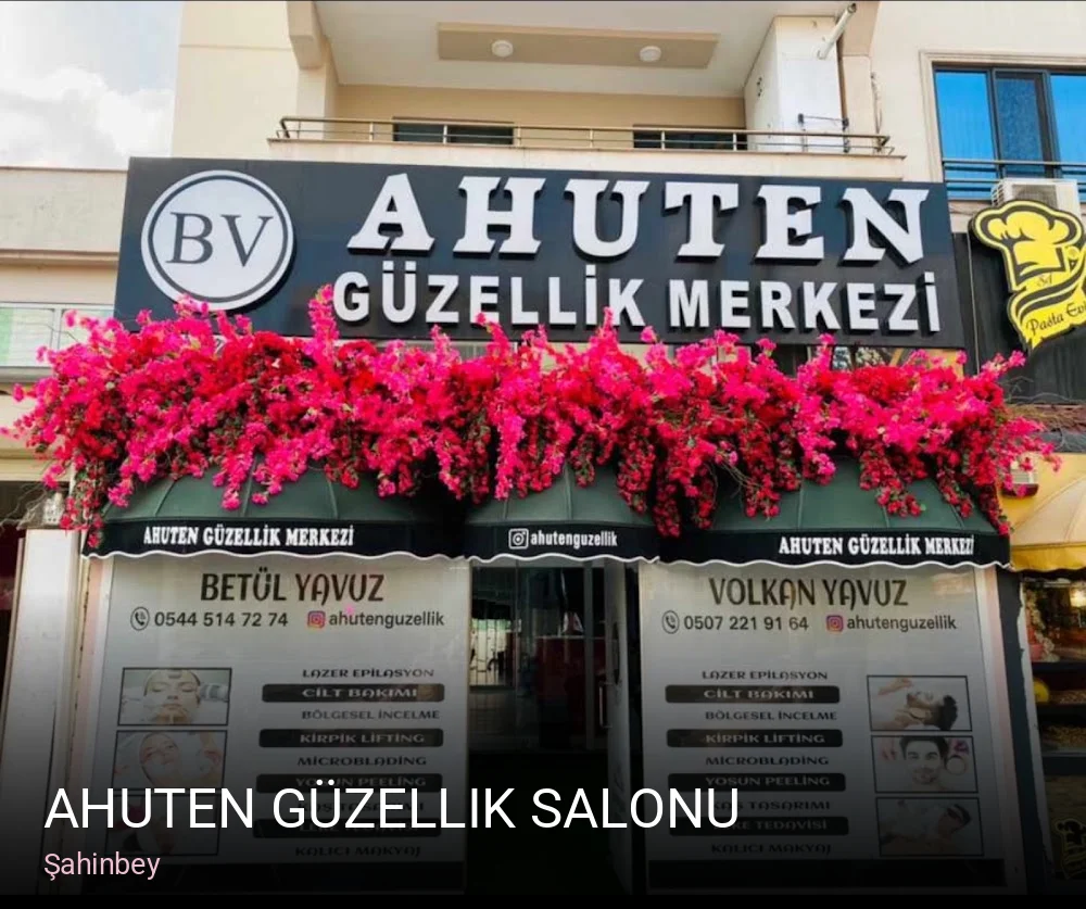 Şahinbey Ahuten Güzellik Salonu — Manikür, Pedikür, Cilt Bakımı