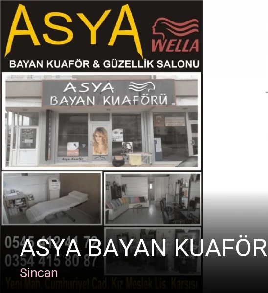 Sincan Asya Bayan Kuaförü — Saç Bakımı, Keratin