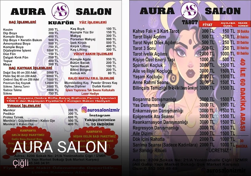 Çiğli Aura Salon — Saç Bakımı, Keratin