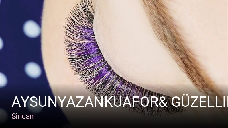 Sincan Aysunyazankuafor& güzellikmerkezi — Manikür, Pedikür, Cilt Bakımı