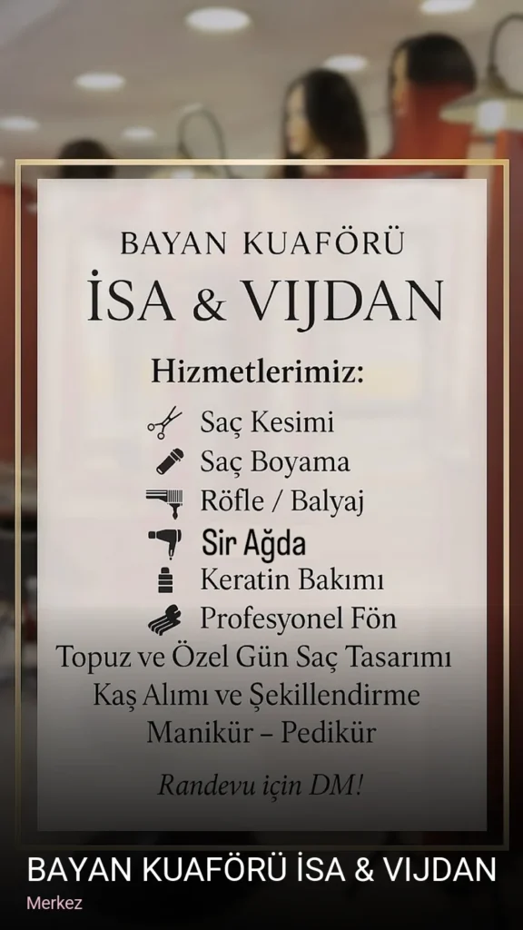 Merkez Bayan Kuaförü İsa & Vijdan — Saç Bakımı, Keratin
