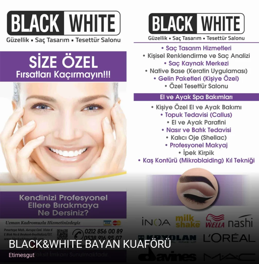 Etimesgut Black&White bayan kuaförü — Saç Bakımı, Keratin