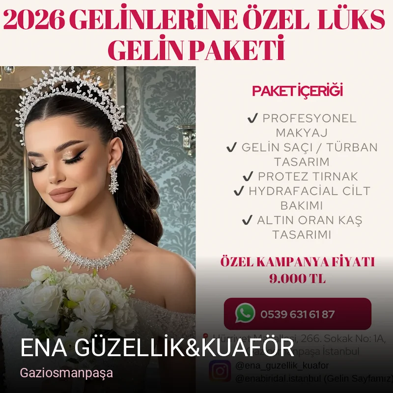 Gaziosmanpaşa ENA GÜZELLİK&KUAFÖR — Manikür, Pedikür, Cilt Bakımı