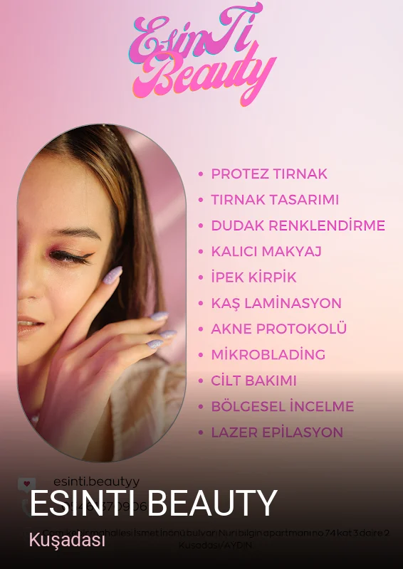 Kuşadası EsinTi beauty — Manikür, Pedikür, Cilt Bakımı