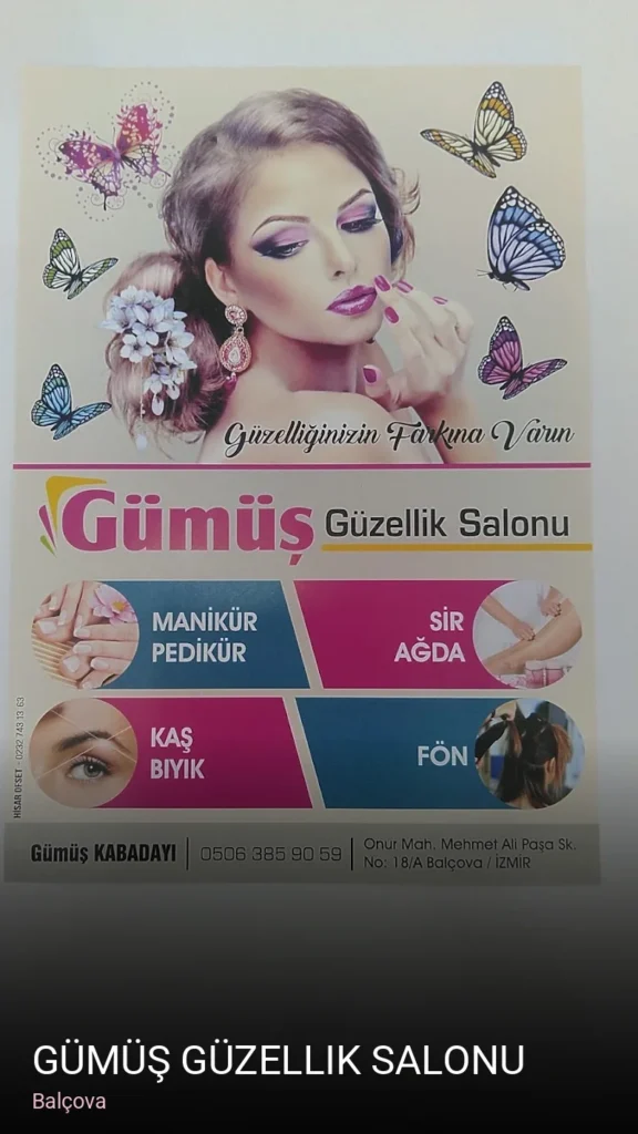 Balçova Gümüş güzellik salonu — Manikür, Pedikür, Cilt Bakımı