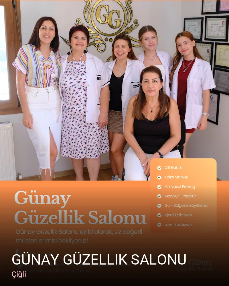 Çiğli Günay güzellik salonu — Manikür, Pedikür, Cilt Bakımı