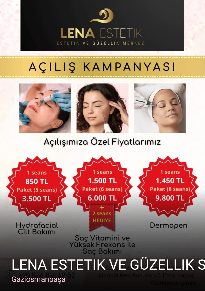 Gaziosmanpaşa Lena Estetik ve Güzellik Salonu — Manikür, Pedikür, Cilt Bakımı