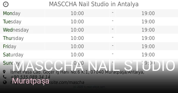 Muratpaşa MASCCHA Nail Studio — Manikür, Pedikür, Protez Tırnak