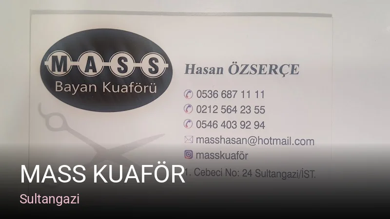 Sultangazi MASS KUAFÖR — Manikür, Pedikür, Cilt Bakımı