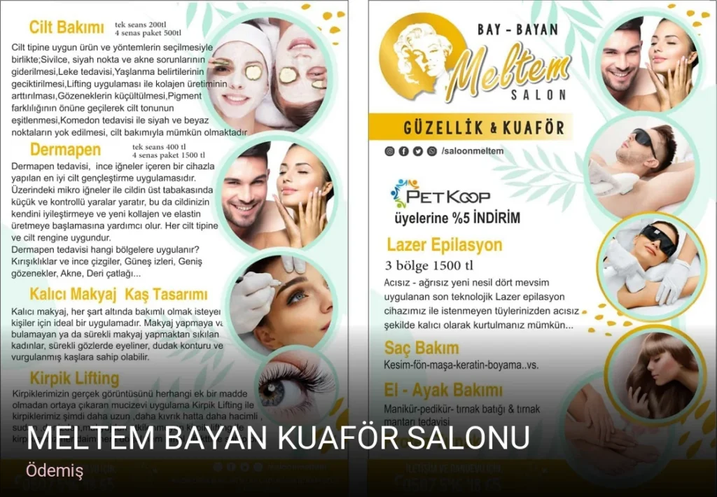 Ödemiş Meltem Bayan Kuaför Salonu — Saç Bakımı, Keratin