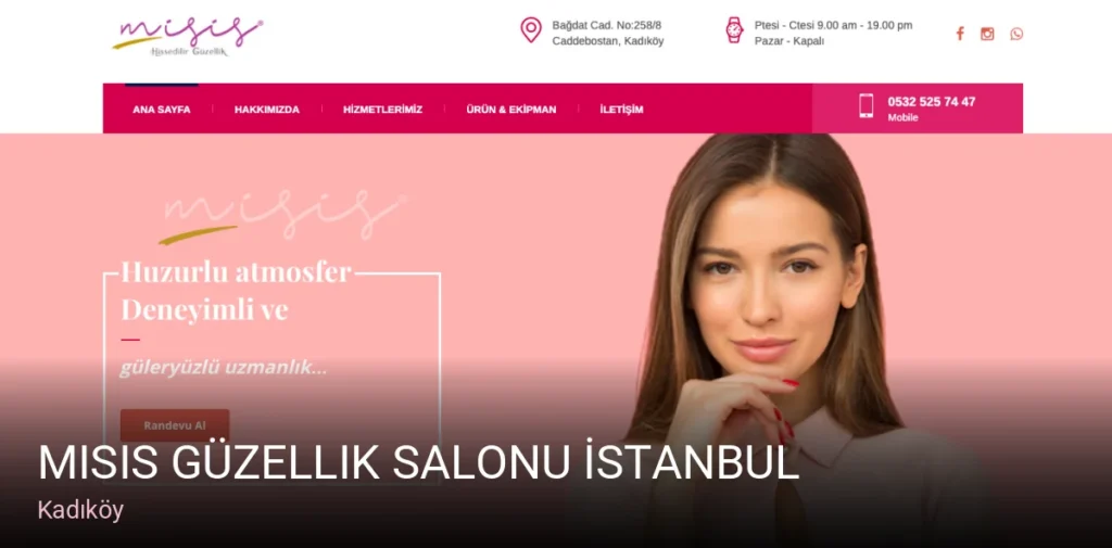Kadıköy Misis Güzellik Salonu İstanbul — Manikür, Pedikür, Cilt Bakımı