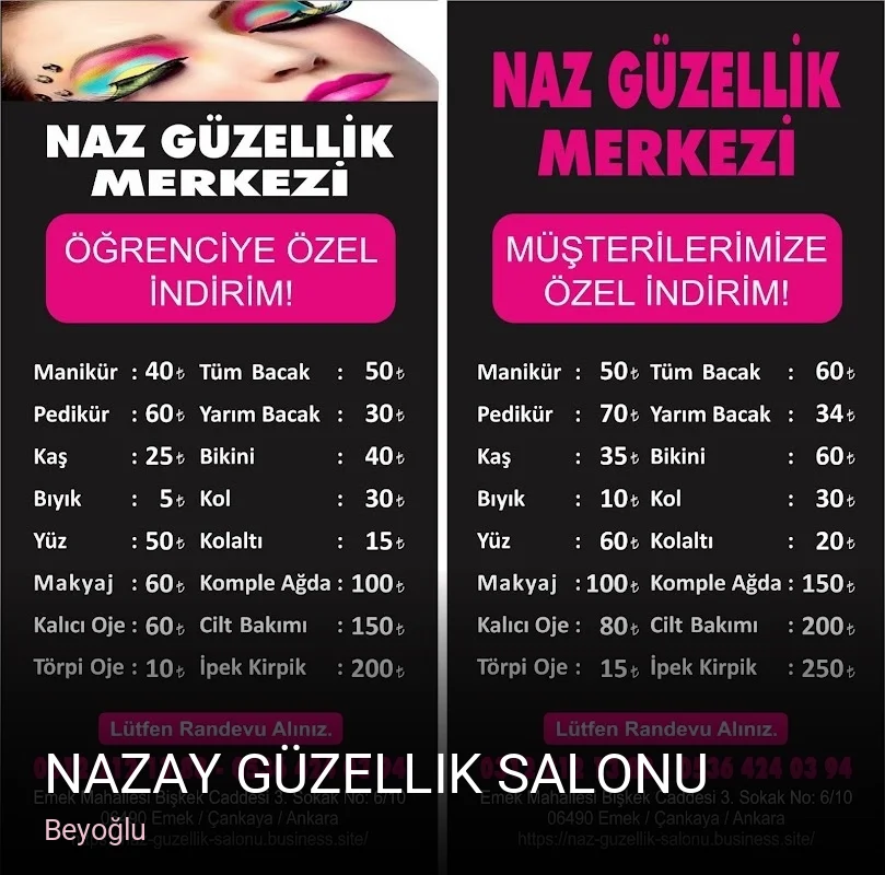 Beyoğlu Nazay Güzellik Salonu — Manikür, Pedikür, Protez Tırnak