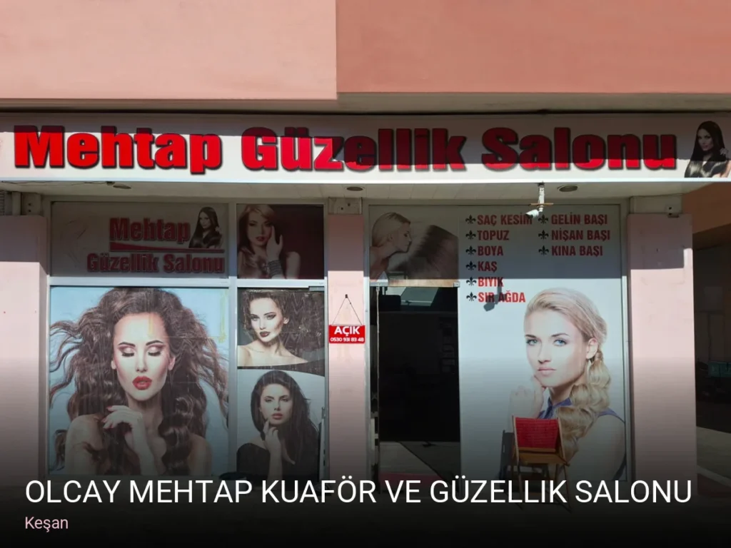 Keşan Olcay Mehtap Kuaför ve Güzellik Salonu — Saç Bakımı, Keratin