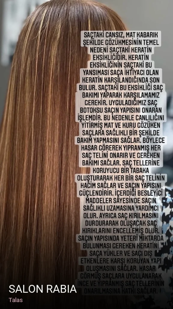 Talas Salon Rabia — Saç Bakımı, Keratin
